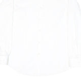 HUGO Mens White Plain Shirt M Classic Cotton Blend Smart Casual