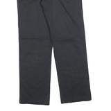 DICKIES Mens Cotton Blend Black Regular Straight Trousers W31 L30 Classic