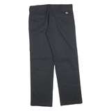 DICKIES Mens Cotton Blend Black Regular Straight Trousers W31 L30 Classic