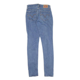 LEVI'S Womens Slim Blue Skinny Denim Light Wash Jeans W27 L32 Distressed Style