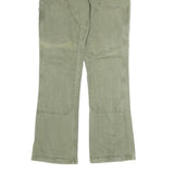 VUJA DE Mens Cotton Regular Green Workwear Trousers W30 L30 Utility Style