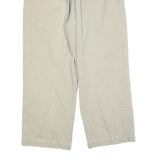 DKNY Womens Cotton Blend Beige Regular Straight Trousers W30 L26 Classic Zip