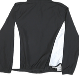FILA Mens Black & White Nylon Zip Hooded Jacket XL Sportswear Casual Windbreaker