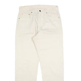 LEVI'S Mens Cotton White Regular Fit Straight Leg Trousers W32 L29 Casual