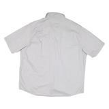 WRANGLER Mens White Short Sleeve Shirt 2XL Cotton Blend Casual Button Pocket