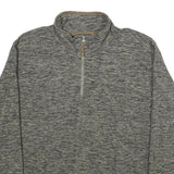 IDENTIC Mens Grey & Beige Patterned Pullover Jumper XL Polyester Casual