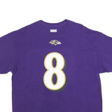 NFL Mens Purple Baltimore Ravens Jackson 8 Graphic T-Shirt XL Crew Neck Short
