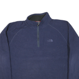 THE NORTH FACE Mens Navy Blue Patterned Pullover Crew Neck Basic Knit Jumper L