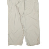 CARHARTT Mens Cotton Blend Beige Regular Fit Straight Leg Trousers W36 L28