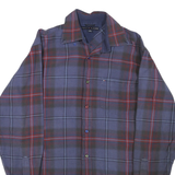 TOMMY HILFIGER Mens Blue Red Check Shirt S Cotton Long Sleeve Casual