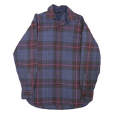TOMMY HILFIGER Mens Blue Red Check Shirt S Cotton Long Sleeve Casual