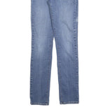 LEVI'S Womens Slim Blue Denim Cotton Blend Zip Jeans W26 L30 Classic Style
