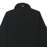 BERGHAUS Womens Black Polyester Blend Fleece Jacket UK 10 Outdoor Zip Up