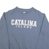 MV SPORT Mens Blue Catalina Island Crew Neck S Cotton Blend Casual Sweatshirt