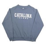 MV SPORT Mens Blue Catalina Island Crew Neck S Cotton Blend Casual Sweatshirt