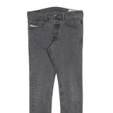 DIESEL Mens Slim Grey Denim Jeans W30 L30 Zip Closure Casual Style