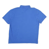 TOMMY HILFIGER Mens Blue Short Sleeve Polo Shirt XL Cotton Classic