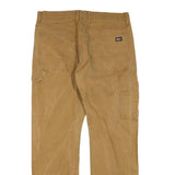 DICKIES Mens Regular Fit Jeans Beige Cotton Blend W36 L30 Workwear Pockets Zip