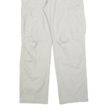 GAUDI Mens Cotton Blend Relaxed Beige Cargo Trousers W38 L32 Comfortable Zip