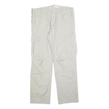 GAUDI Mens Cotton Blend Relaxed Beige Cargo Trousers W38 L32 Comfortable Zip