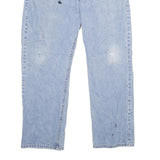 CARHARTT Mens Jeans Blue Relaxed Straight Denim Light W38 L30 Relaxed Fit Zip