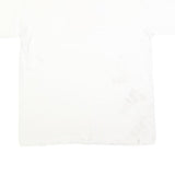 ANVIL Mens White USA Flag Graphic T-Shirt L Short Sleeve Crew Neck Cotton Blend