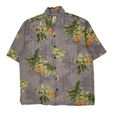 Jamaica Jaxx Floral Hawaiian Shirt - Medium Green Silk
