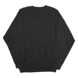 CORPORAID Mens Black London England Crew Neck XL Embroidered Sweatshirt