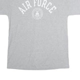CHAMPION Mens Grey Air Force Graphic T-Shirt L Short Sleeve Crew Neck Casual