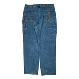 Carhartt Double Knee Carpenter Jeans - 40W 32L Blue Cotton
