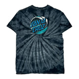 Santa Cruz Tie-Dye T-Shirt - Medium Black Cotton
