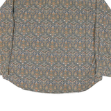 DOCKERS Mens Green Pattern Shirt XL Cotton Blend Long Sleeve Casual