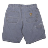 CARHARTT Mens Shorts Blue Casual Cotton Blend M W32 Workwear Durable