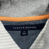 Tommy Hilfiger Striped Jumper - Large Grey Cotton