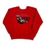 Minnesota Unbranded Graphic Sweatshirt - Medium Red Cotton