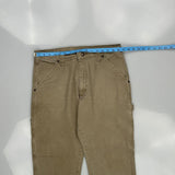 Wrangler Carpenter Pants - 33W 32L Khaki Cotton