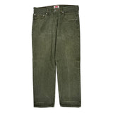 501 Levis Jeans - 32W 28L Green Cotton