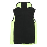 CALVIN KLEIN Womens Yellow & Black Quilted Gilet S Nylon Zip Front Casual Wear