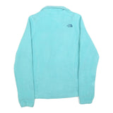 THE NORTH FACE Womens Blue Fleece Jacket S Polyester Zip Outdoor Activewear