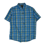 Marmot Checked Short Sleeve Shirt - XL Yellow Polyester