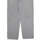 CARHARTT Mens Relaxed Cotton Blend Grey Workwear Trousers W36 L30 Durable Zip