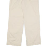 RALPH LAUREN SPORT Womens Cotton Blend Beige Relaxed Straight Trousers W32 L30