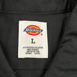 Dickies Short Sleeve Shirt - Large Black Polyester Blend