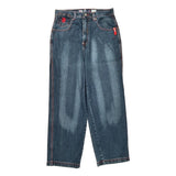 B-Fox Graphic Jeans - 33W 30L Blue Cotton