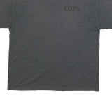 CHAMPION Mens Grey Cops Graphic T-Shirt XL Short Sleeve Crew Neck Casual Wear