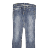 LEE Womens Jeans Blue Slim Straight Denim Medium W30 L34 Classic Fit Zip Closure