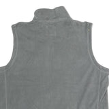 NFL Mens Grey Sleeveless Zip Jacket XL Polyester Plain Green Bay Packers Logo