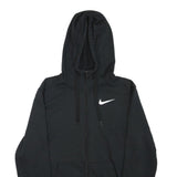 NIKE Mens Black Hoodie S Cotton Blend Full Zip Sportswear Casual