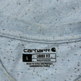 Carhartt T-Shirt - Large Blue Cotton