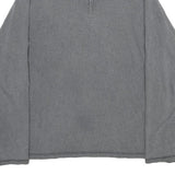 JAEGER Mens Grey Cotton Plain Pullover Jumpers XL Casual Comfortable Soft Fabric